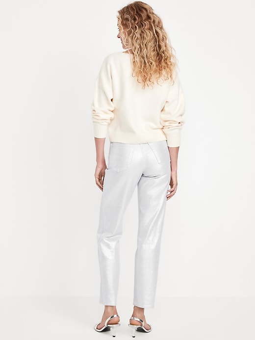 Image number 3 showing, High-Waisted Silver Shine OG Loose Jeans