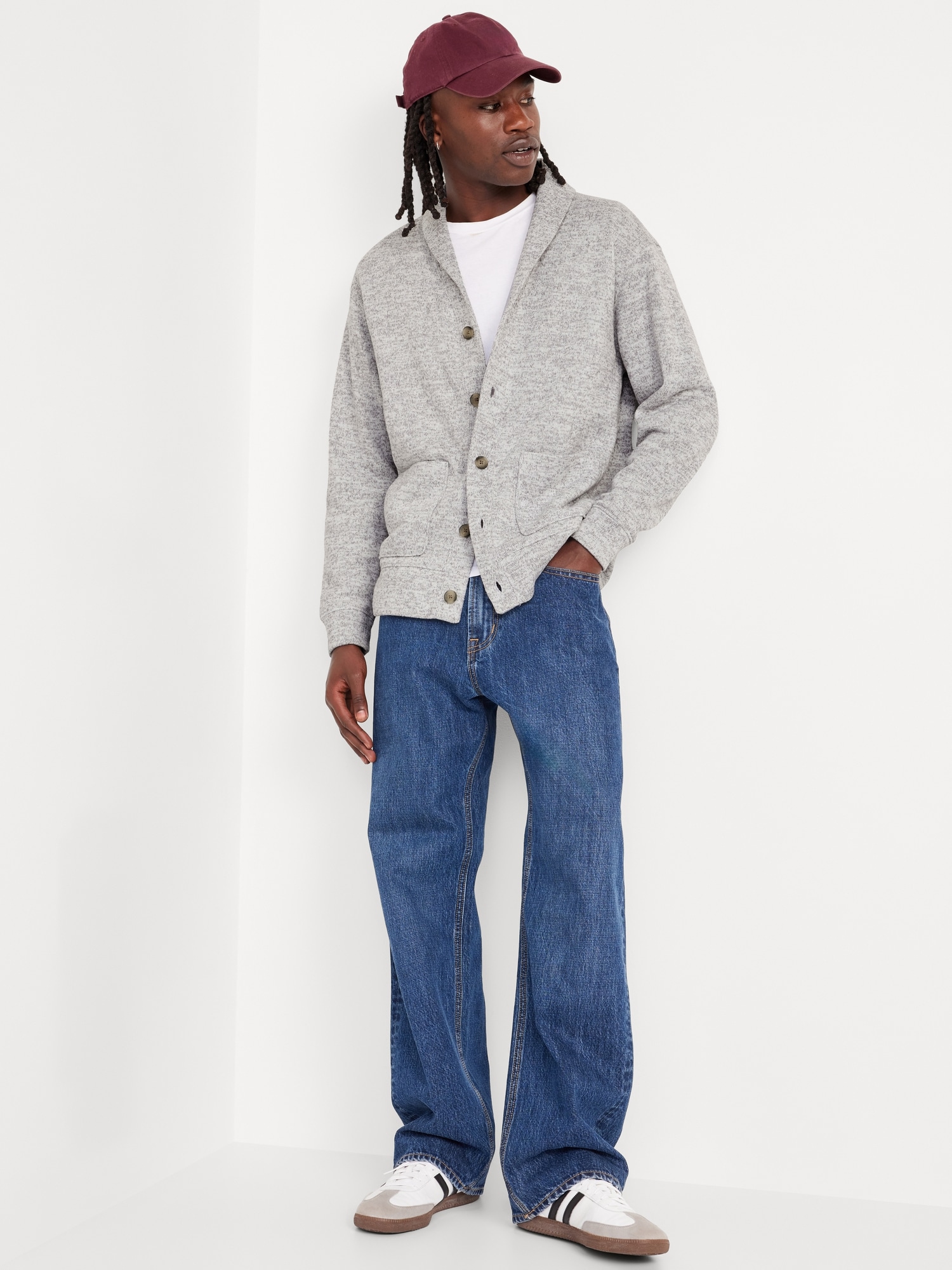 Sweater Fleece Shawl Cardigan | Old Navy