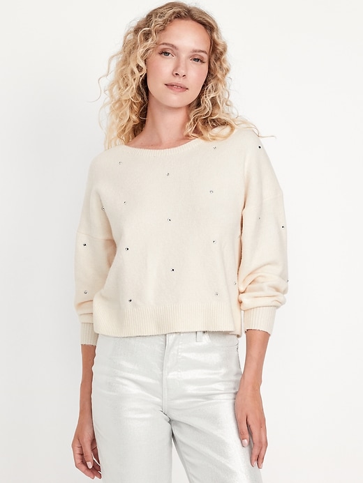 Image number 1 showing, SoSoft Embellished Sweater