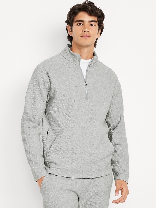 Image number 1 showing, Dynamic Fleece Textured Half Zip