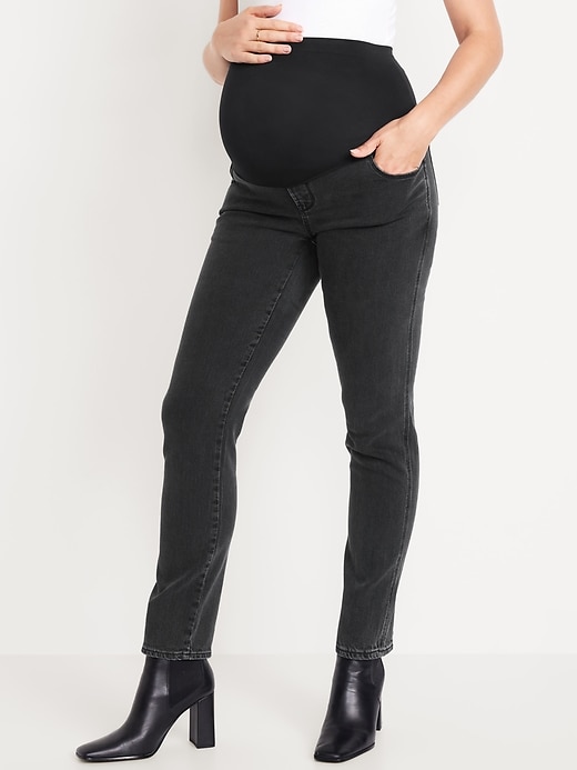 Image number 2 showing, Maternity Full-Panel Vintage Slim Jeans