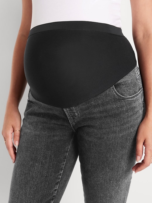 Image number 5 showing, Maternity Full-Panel Vintage Slim Jeans