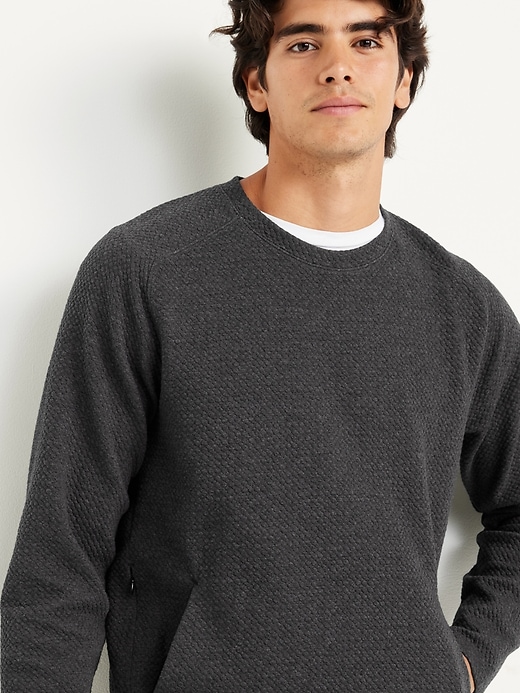 Image number 3 showing, Dynamic Fleece Textured Pullover