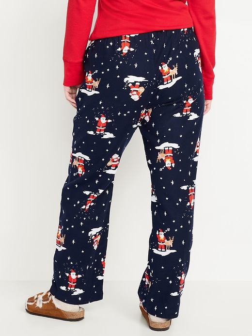 Image number 6 showing, Mid-Rise Printed Flannel Pajama Pants