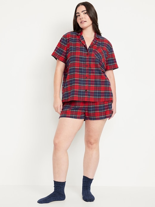 Image number 5 showing, Flannel Pajama Short Set