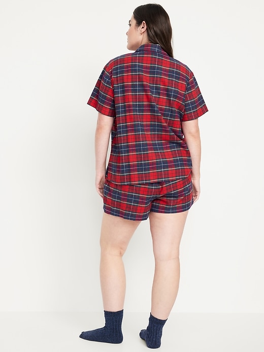 Image number 6 showing, Flannel Pajama Short Set