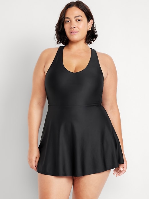 Image number 7 showing, V-Neck Swim Dress