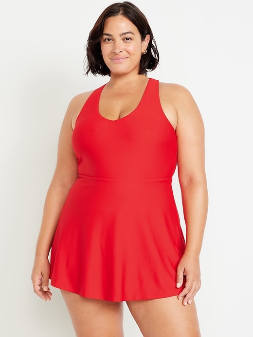 Image number 7 showing, V-Neck Swim Dress