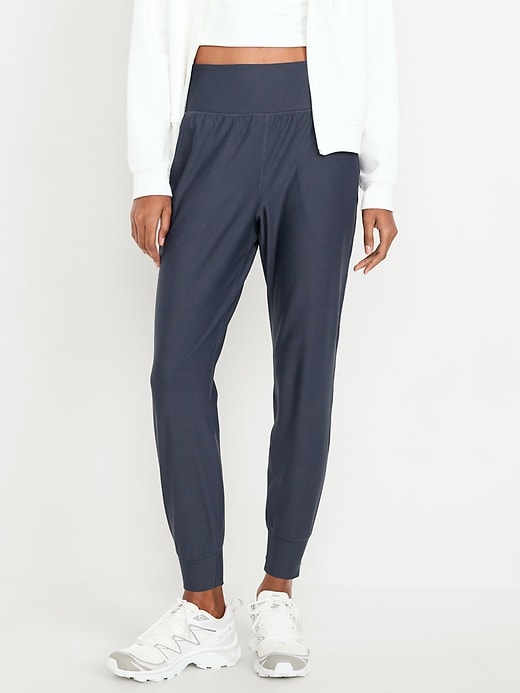 Image number 1 showing, High-Waisted PowerSoft Joggers