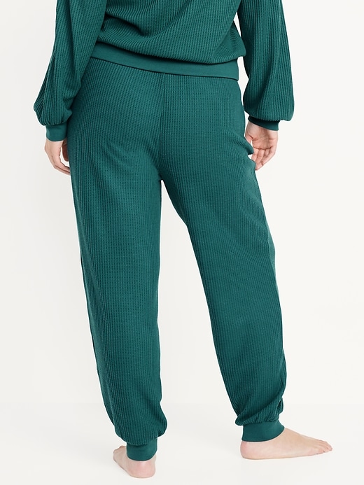 Image number 6 showing, High-Waisted Waffle Lounge Joggers