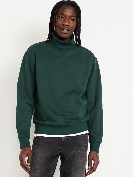 Image number 1 showing, Fleece Turtleneck Sweatshirt