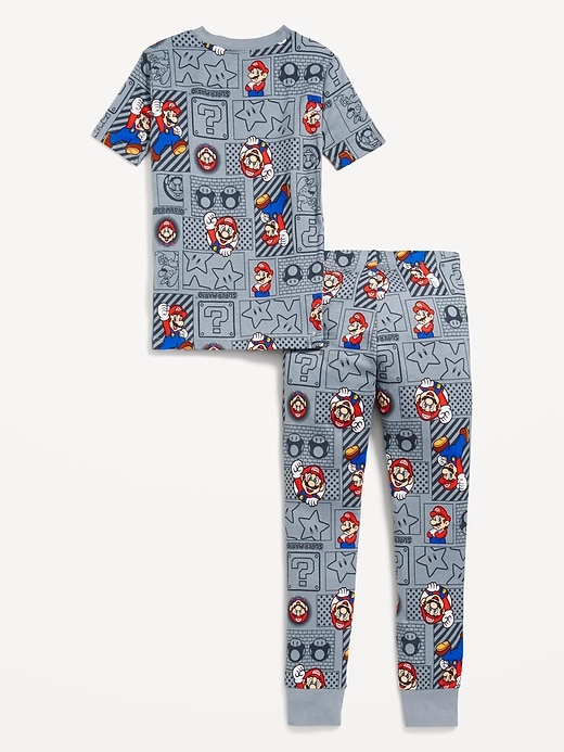 View large product image 2 of 3. Gender-Neutral Licensed Graphic Snug-Fit Pajama Set for Kids