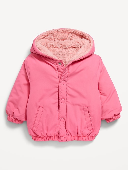 View large product image 1 of 3. Reversible Sherpa Jacket for Baby