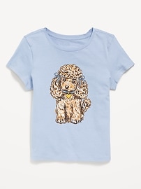 Image number 1 showing, Short-Sleeve Graphic T-Shirt for Girls