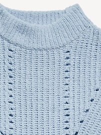 View large product image 4 of 4. Cozy Mock-Neck Chenille Sweater for Girls