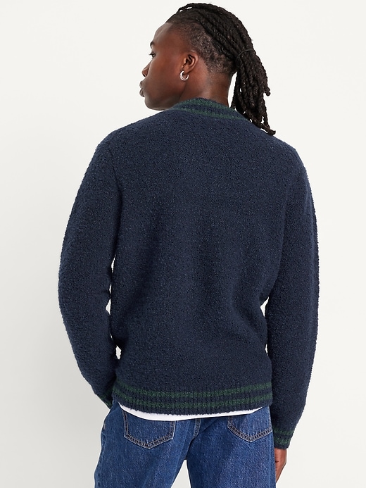 Image number 6 showing, V-Neck Bouclé Sweater