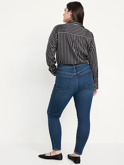 Image number 5 showing, Extra High-Waisted Rockstar 360° Stretch Super-Skinny Jeans