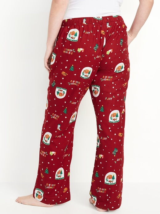 Image number 6 showing, Mid-Rise Printed Flannel Pajama Pants