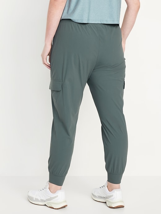 Image number 5 showing, High-Waisted SleekTech Cargo Joggers