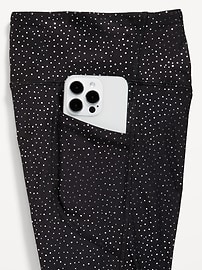 View large product image 5 of 5. High-Waisted PowerSoft Side-Pocket Leggings for Girls