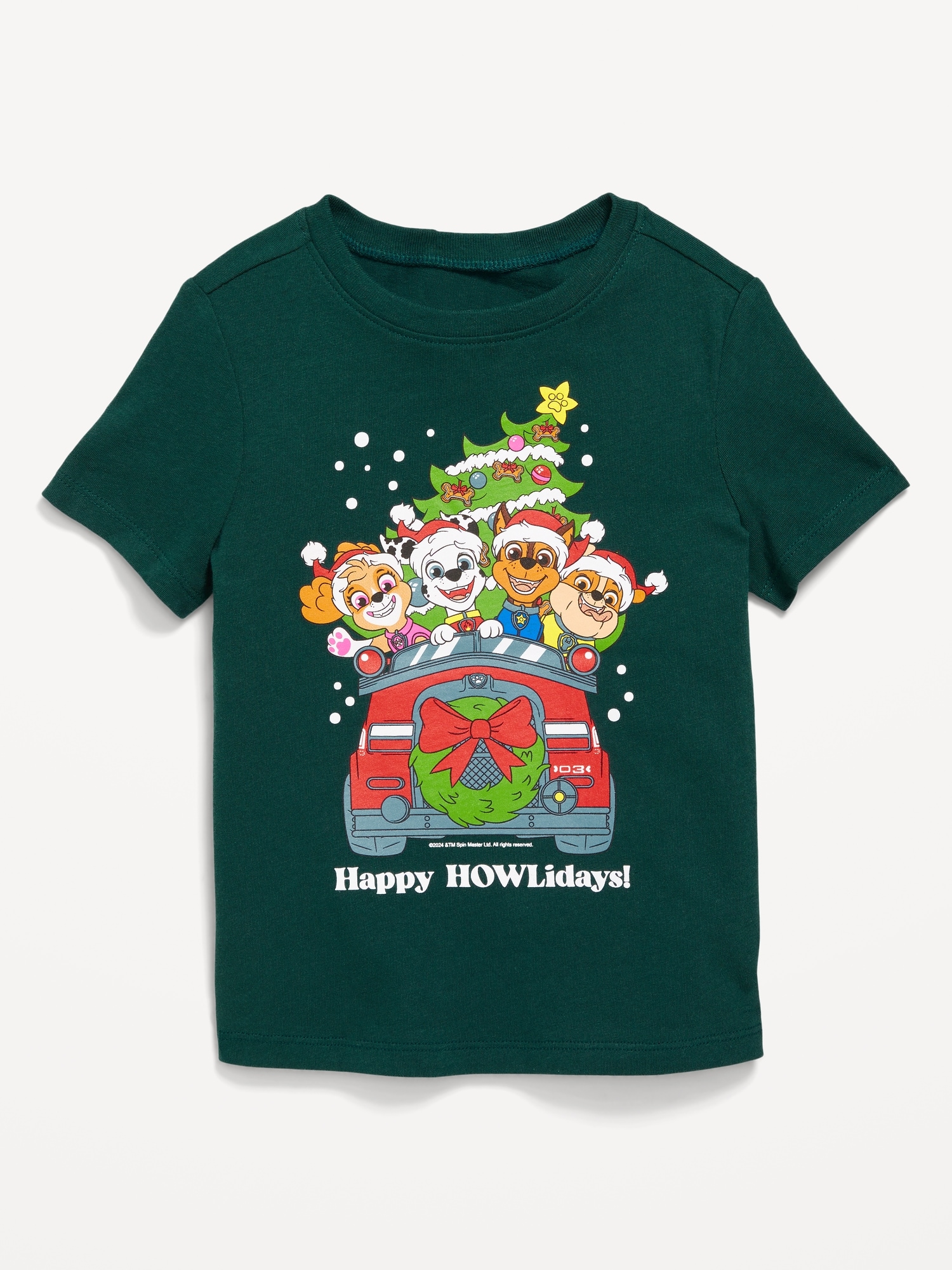 Paw Patrol Unisex Holiday Graphic T Shirt for Toddler