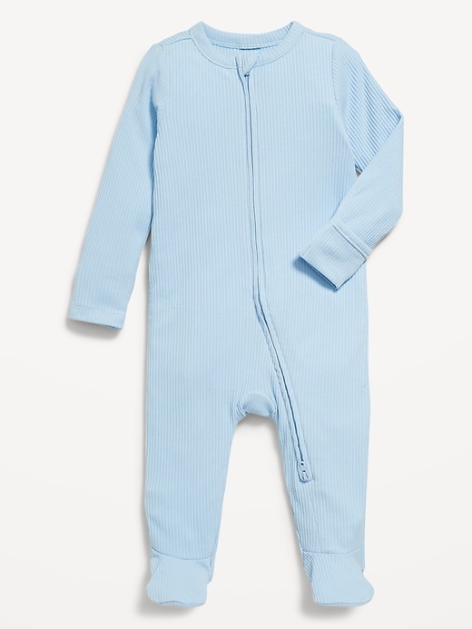 View large product image 1 of 1. 2-Way-Zip Sleep &amp; Play Footed One-Piece for Baby