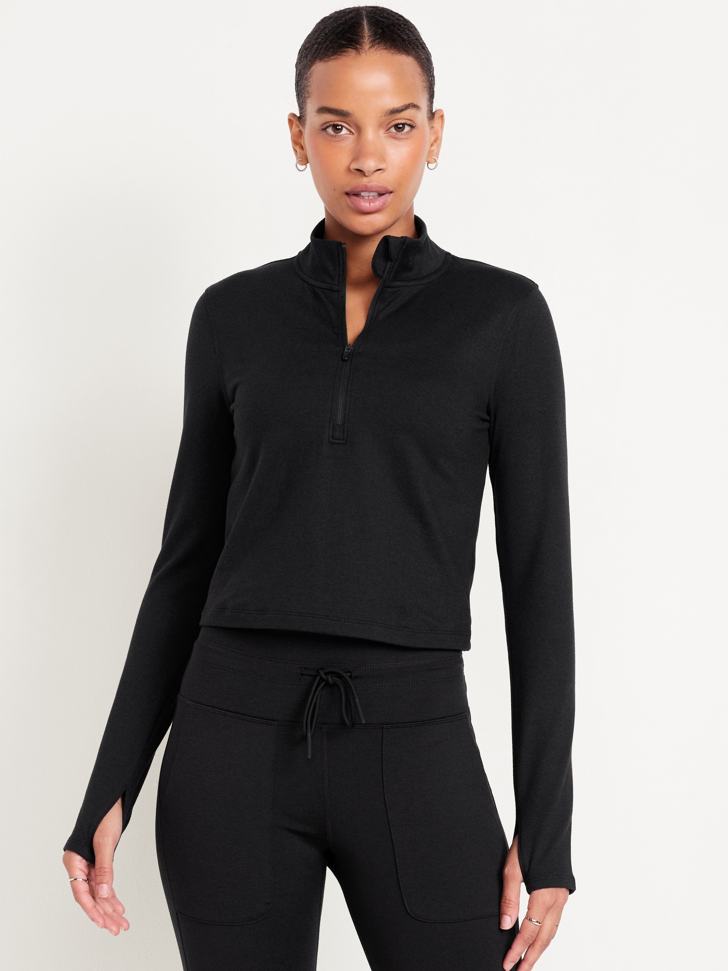 CloudComfy Crop Quarter Zip