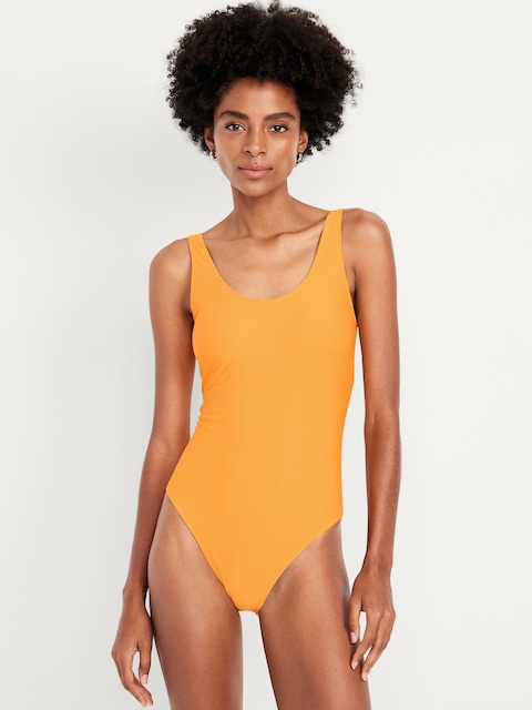 Matte One-Piece Swimsuit - Golden Aurora