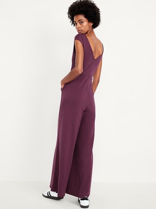 Image number 2 showing, Ponte-Knit Jumpsuit