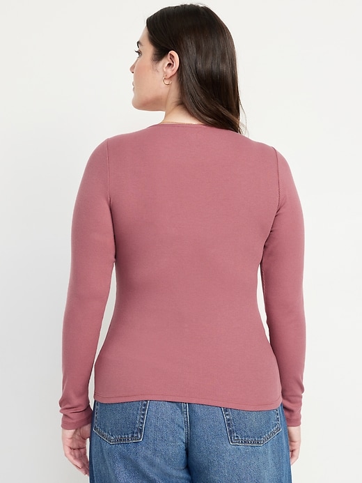 Image number 6 showing, Twist-Front Ribbed Top