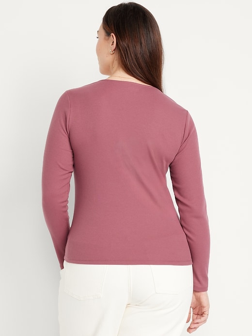 Image number 8 showing, Twist-Front Ribbed Top