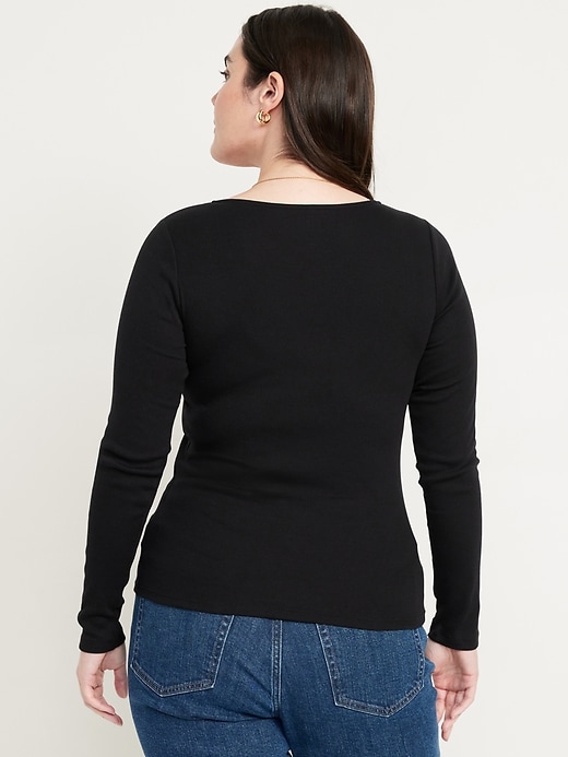 Image number 6 showing, Twist-Front Ribbed Top