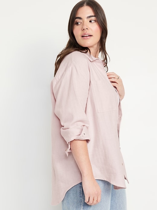 Image number 3 showing, Flannel Button-Down Boyfriend Tunic