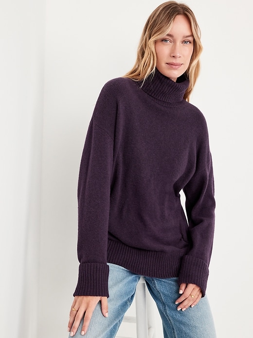 Image number 3 showing, SoSoft Turtleneck Tunic Sweater