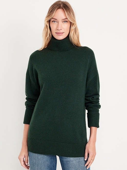 Image number 1 showing, SoSoft Turtleneck Tunic Sweater