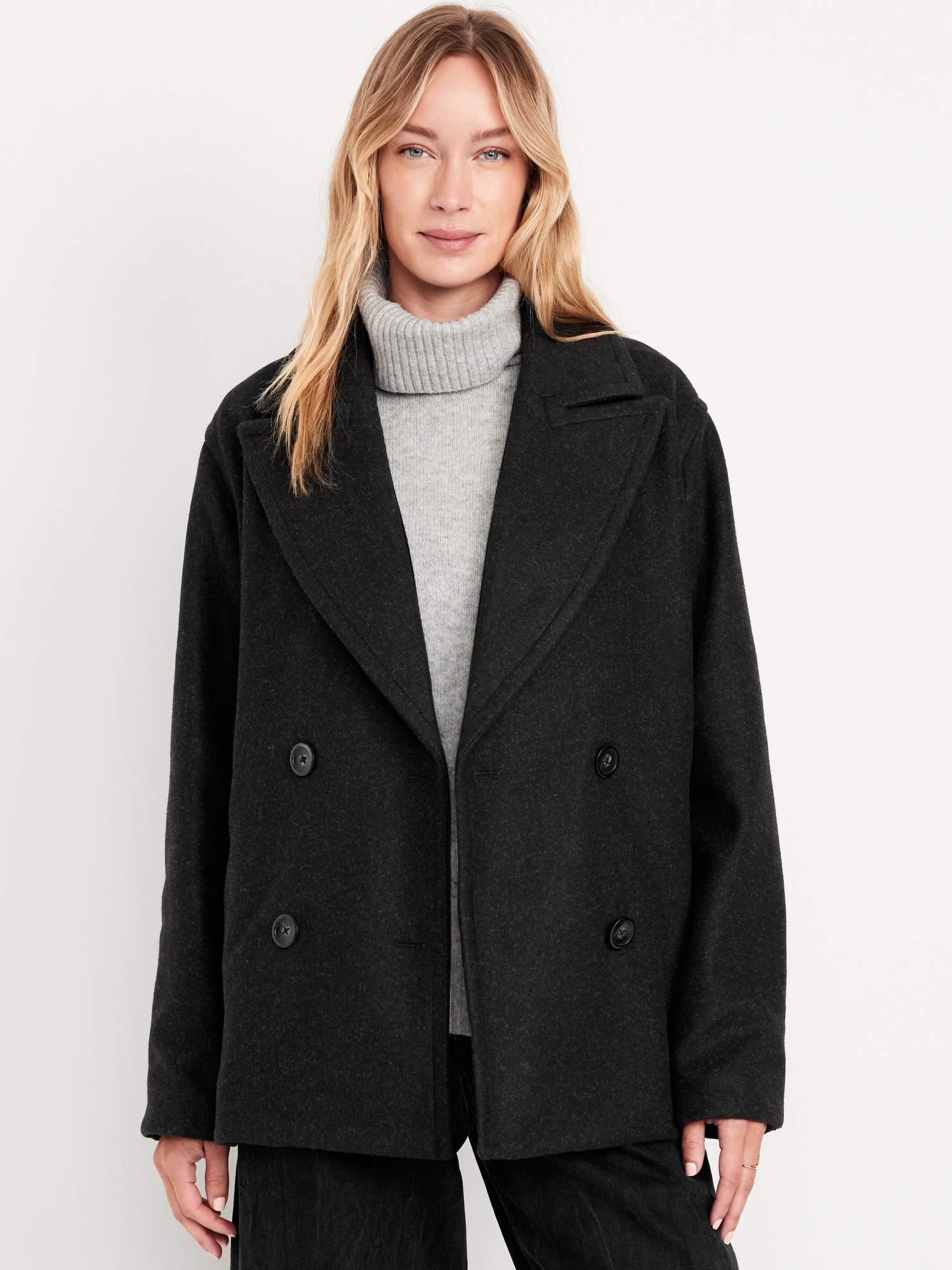 Men's peacoats old navy best sale