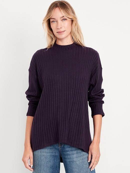 Image number 1 showing, Cozy Mock-Neck Tunic