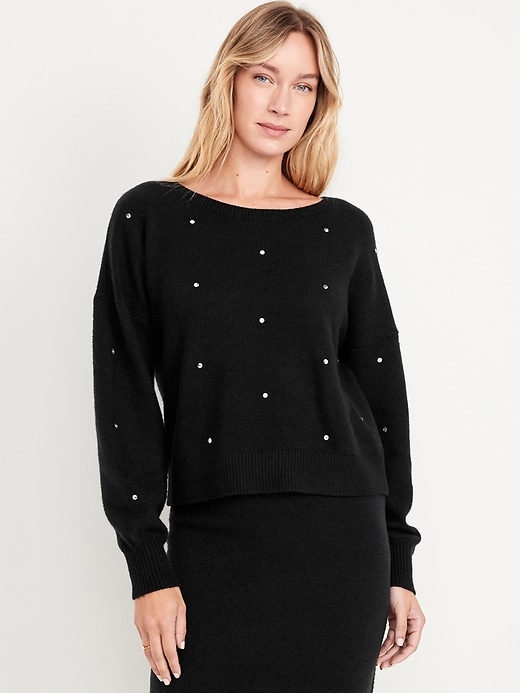 Image number 1 showing, SoSoft Embellished Sweater