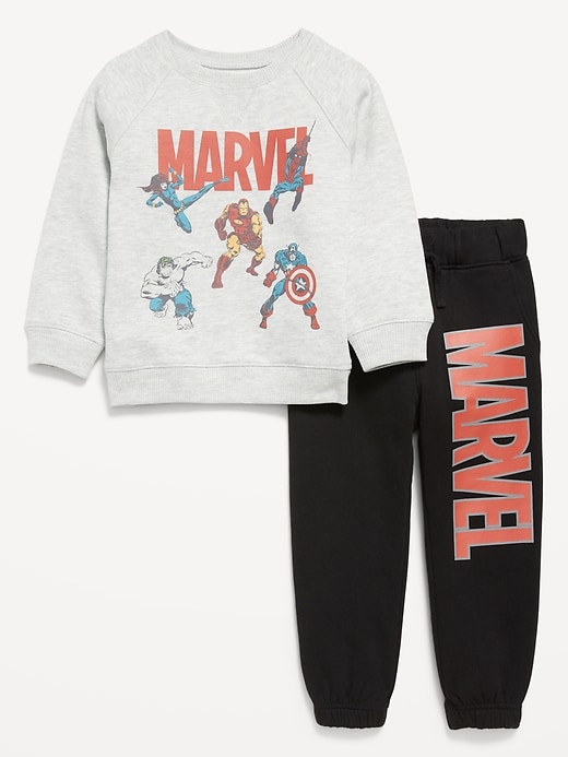 View large product image 1 of 3. Marvel™ Unisex Graphic Sweatshirt and Sweatpants Set for Toddler