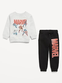 View large product image 3 of 3. Marvel™ Unisex Graphic Sweatshirt and Sweatpants Set for Toddler