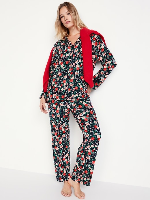 Image number 3 showing, Knit Jersey Pajama Pant Set