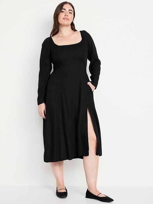 Image number 4 showing, Fit &amp; Flare Crepe Dress