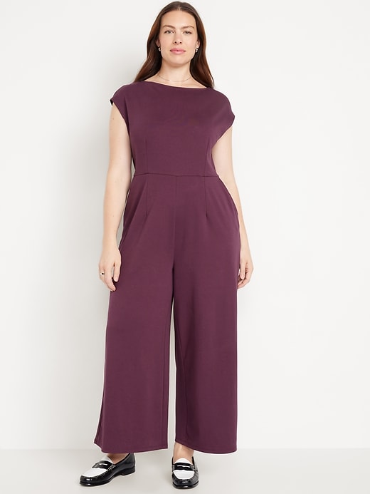 Image number 6 showing, Ponte-Knit Jumpsuit