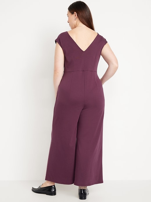 Image number 7 showing, Ponte-Knit Jumpsuit