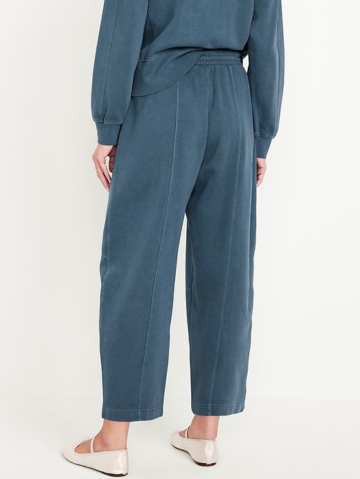 Image number 5 showing, Extra High-Waisted SoComfy Seamed Barrel-Leg Sweatpants