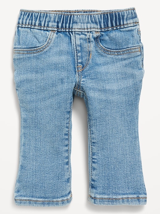 View large product image 1 of 2. 360° Stretch Pull-On Flare Jeans for Baby