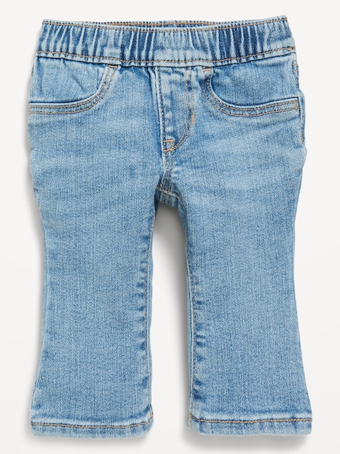 360° Stretch Pull-On Flare Jeans for Baby - Light Wash