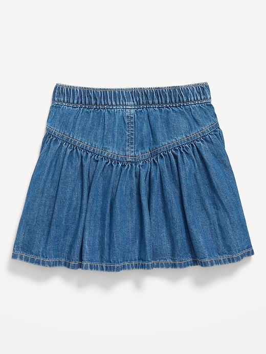 View large product image 2 of 2. Button-Front Jean Swing Skirt for Toddler Girls