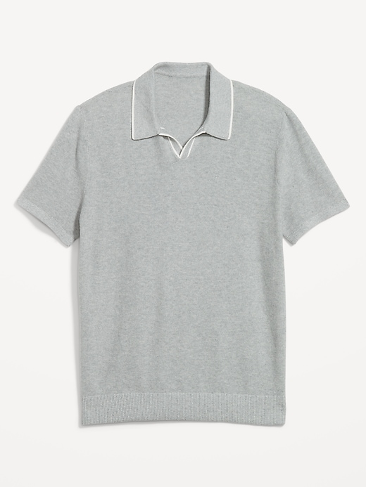 Image number 4 showing, Tipped Collar Polo Sweater