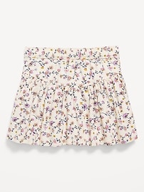 View large product image 3 of 3. Printed Button-Front Twill Swing Skirt for Toddler Girls